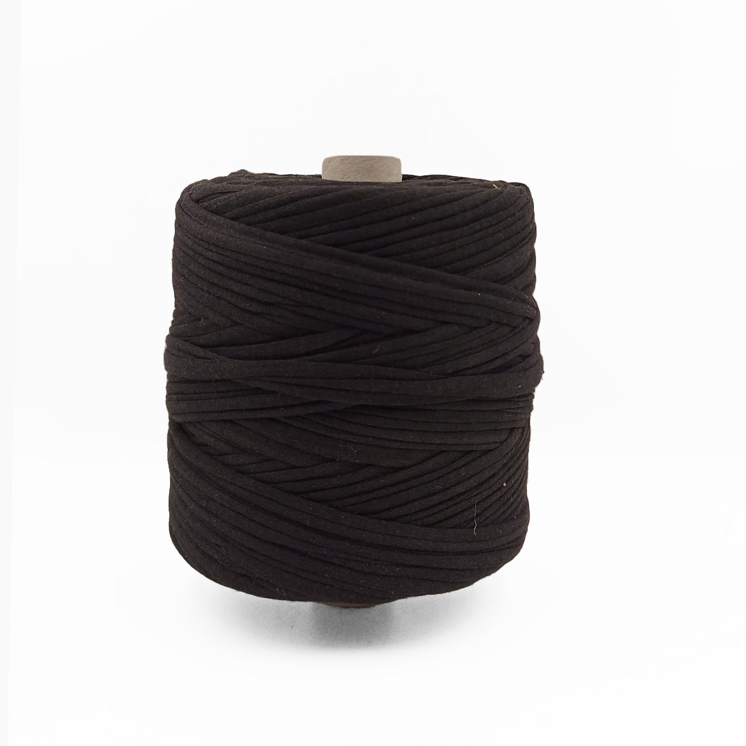 Soft TShirt Yarn Roll | 500grams | Black Color | Perfect for Macramé, Crochet & DIY Projects