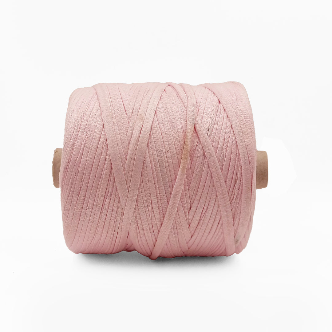 Soft TShirt Yarn Roll | 500grams | Baby Pink Color | Perfect for Macramé, Crochet & DIY Projects
