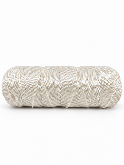 2mm Twisted Polyester |Pearl White | 350 Meters 1Kg Spool