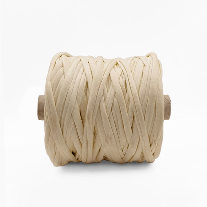 Soft TShirt Yarn Roll | 500grams | Light Yellow Color | Perfect for Macramé, Crochet & DIY Projects