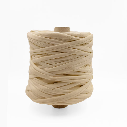 Soft TShirt Yarn Roll | 500grams | Light Yellow Color | Perfect for Macramé, Crochet & DIY Projects