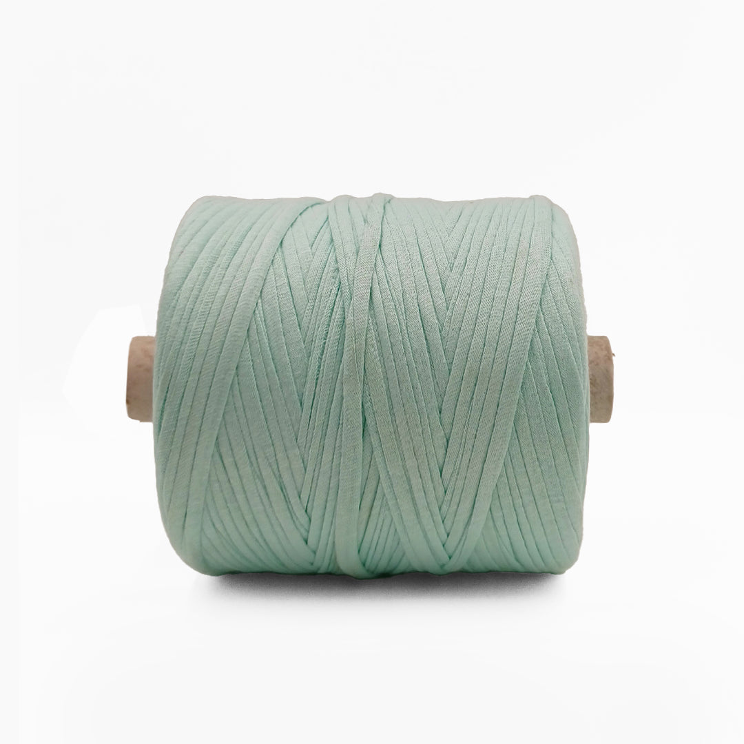 Soft TShirt Yarn Roll | 500grams | Mint Green Color | Perfect for Macramé, Crochet & DIY Projects