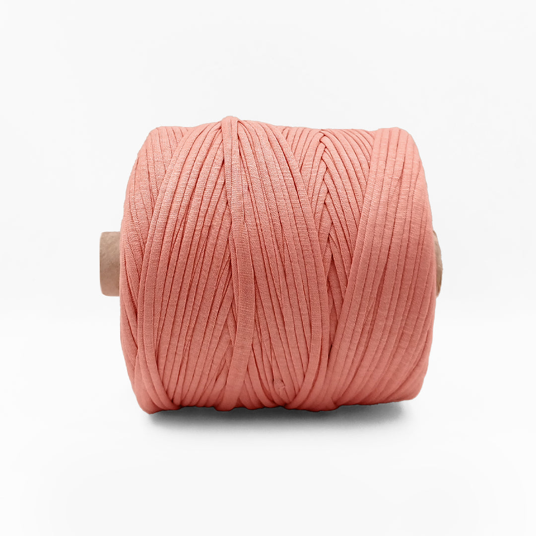 Soft TShirt Yarn Roll | 500grams | Pastel Orange Color | Perfect for Macramé, Crochet & DIY Projects