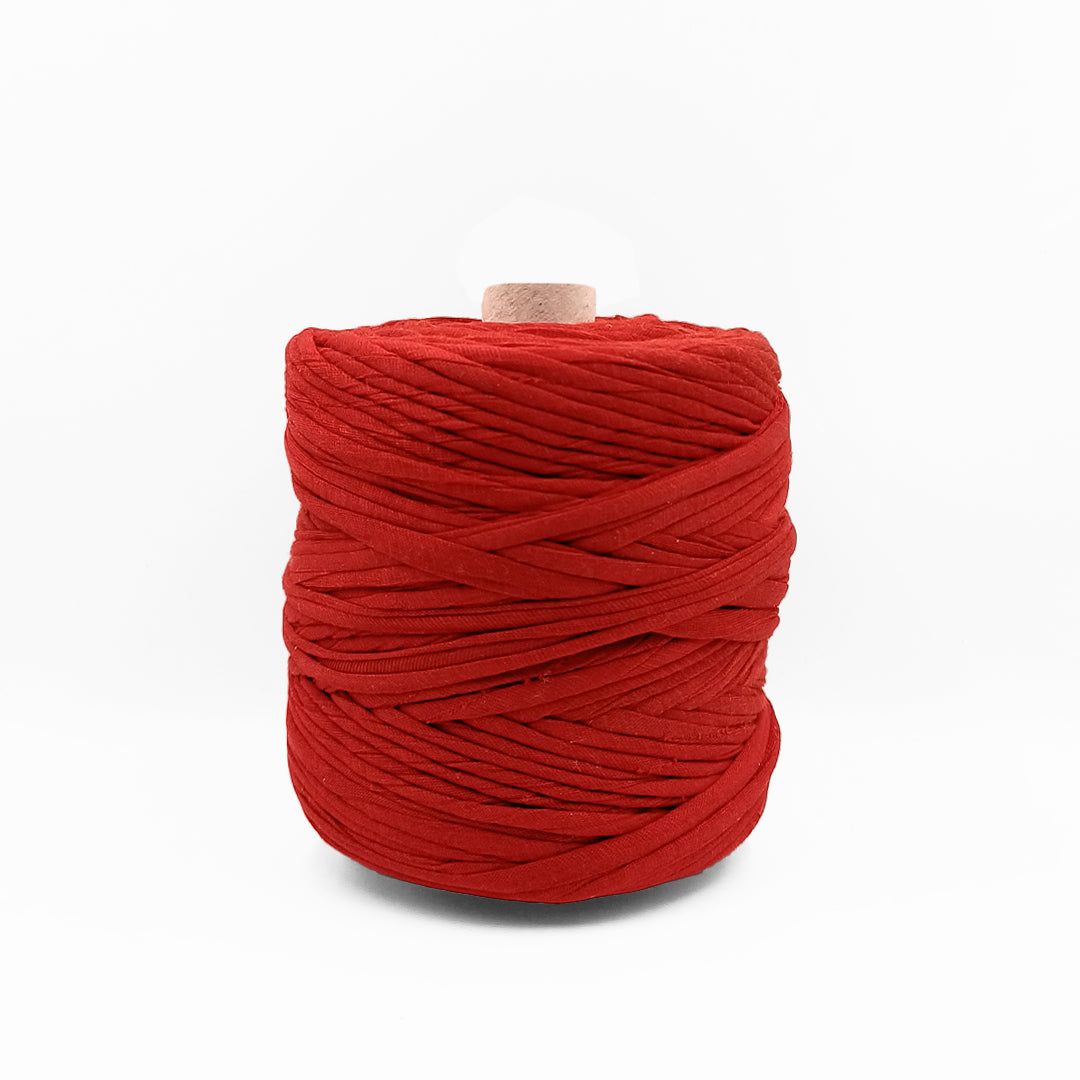 Soft TShirt Yarn Roll | 500grams | Red Color | Perfect for Macramé, Crochet & DIY Projects