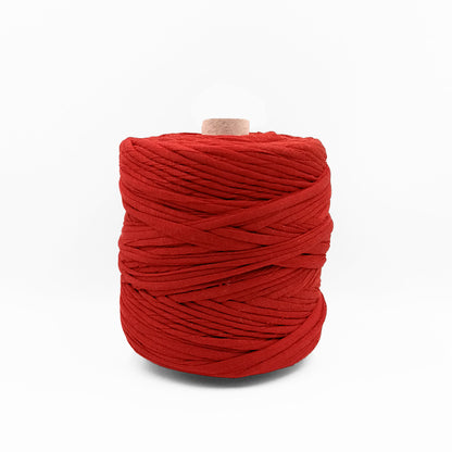 Soft TShirt Yarn Roll | 500grams | Red Color | Perfect for Macramé, Crochet & DIY Projects