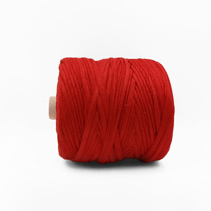 Soft TShirt Yarn Roll | 500grams | Red Color | Perfect for Macramé, Crochet & DIY Projects