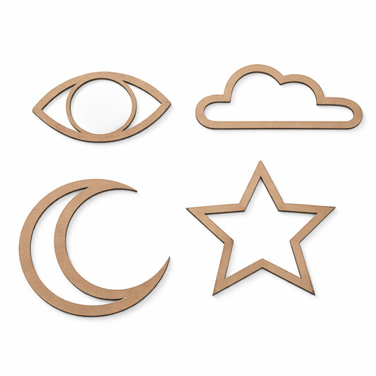 Cutouts for Macrame Decoration