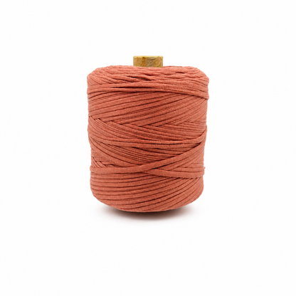 Soft TShirt Yarn Roll | 500grams | Pastel Orange Color | Perfect for Macramé, Crochet & DIY Projects