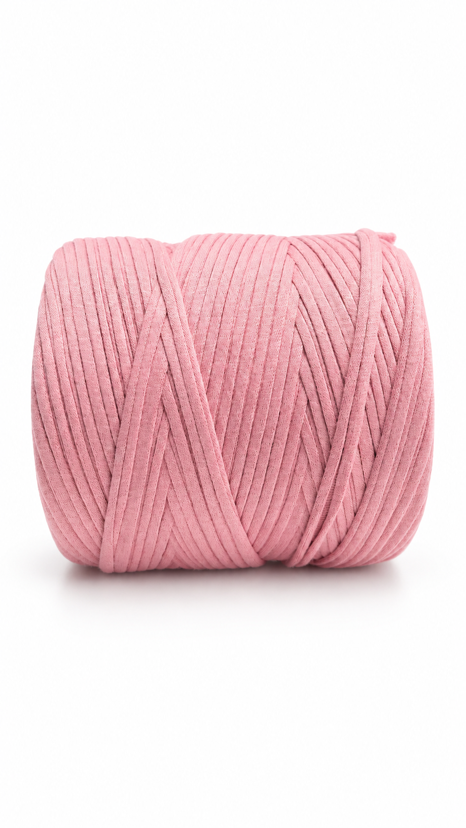 Soft TShirt Yarn Roll | 500grams | Peach Color | Perfect for Macramé, Crochet & DIY Projects