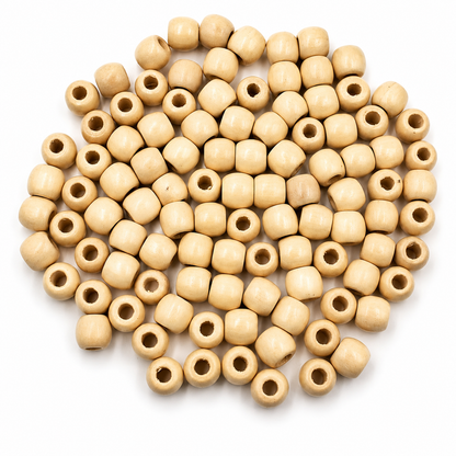 Polished Wooden Beads (Pack of 20)