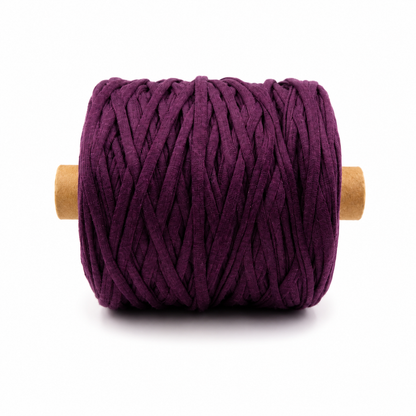 Soft TShirt Yarn Roll | 500grams | Reddish Purple Color | Perfect for Macramé, Crochet & DIY Projects