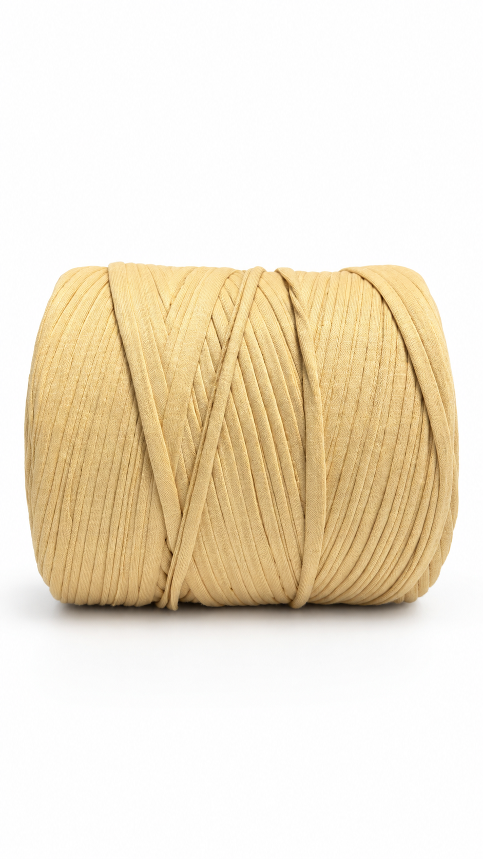 Soft TShirt Yarn Roll | 500grams | Light Yellow Color No. 9| Perfect for Macrame, Crochet & DIY Projects