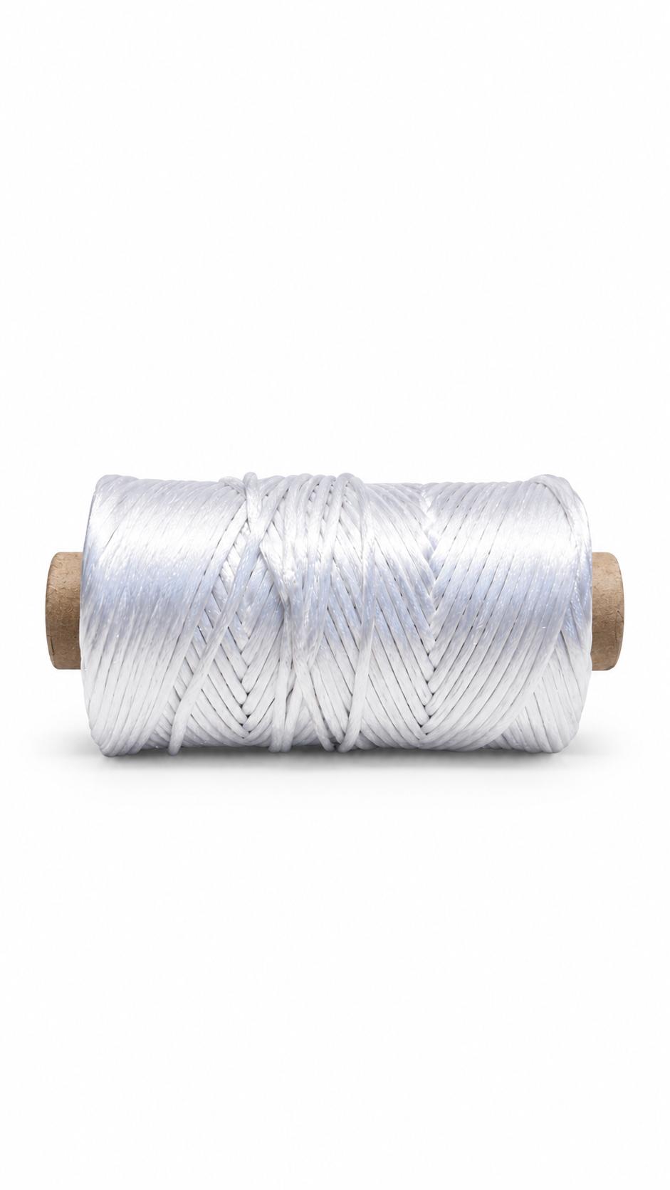 Malai Dori | White Colour | Shiny Decorative Cord | Spool