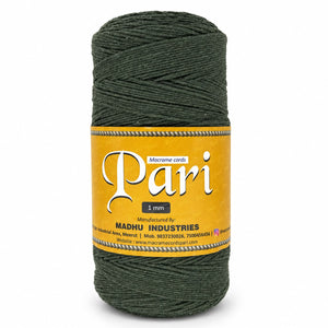 1mm Single Strand | Army Green | 750 Metres | 1kg Spool | Cotton |No 38