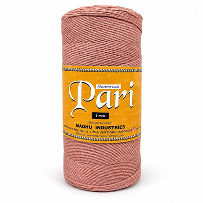 1mm Single Strand | Peach | 750 Metres | 1kg Spool | Cotton | No 17