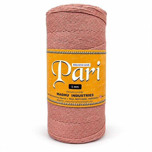 1mm Single Strand | Peach | 750 Metres | 1kg Spool | Cotton | No 17