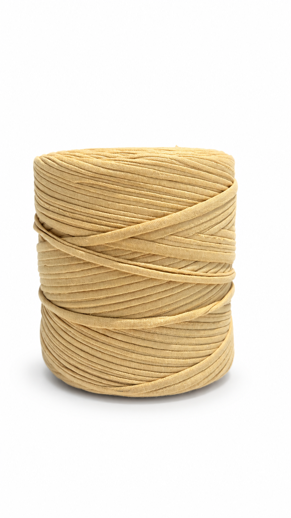 Soft TShirt Yarn Roll | 500grams | Light Yellow Color No. 9| Perfect for Macrame, Crochet & DIY Projects