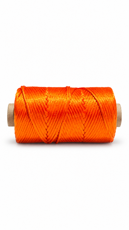 Malai Dori | Orange Colour | Shiny Decorative Cord | Spool