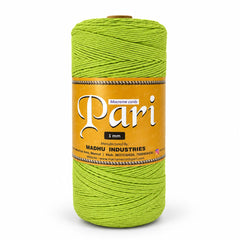 1mm Single Strand | Parrot Green | 750 Metres | 1kg Spool | Cotton | No 13