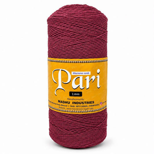 1mm Single Strand | Wine | 750 Metres | 1kg Spool | Cotton | No 29