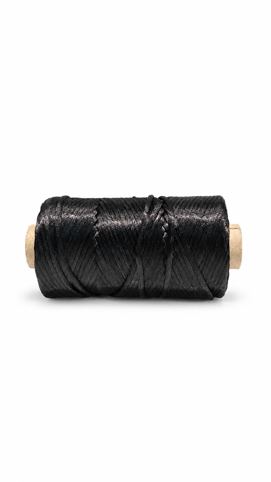 Malai Dori | Black Colour | Shiny Decorative Cord | Spool