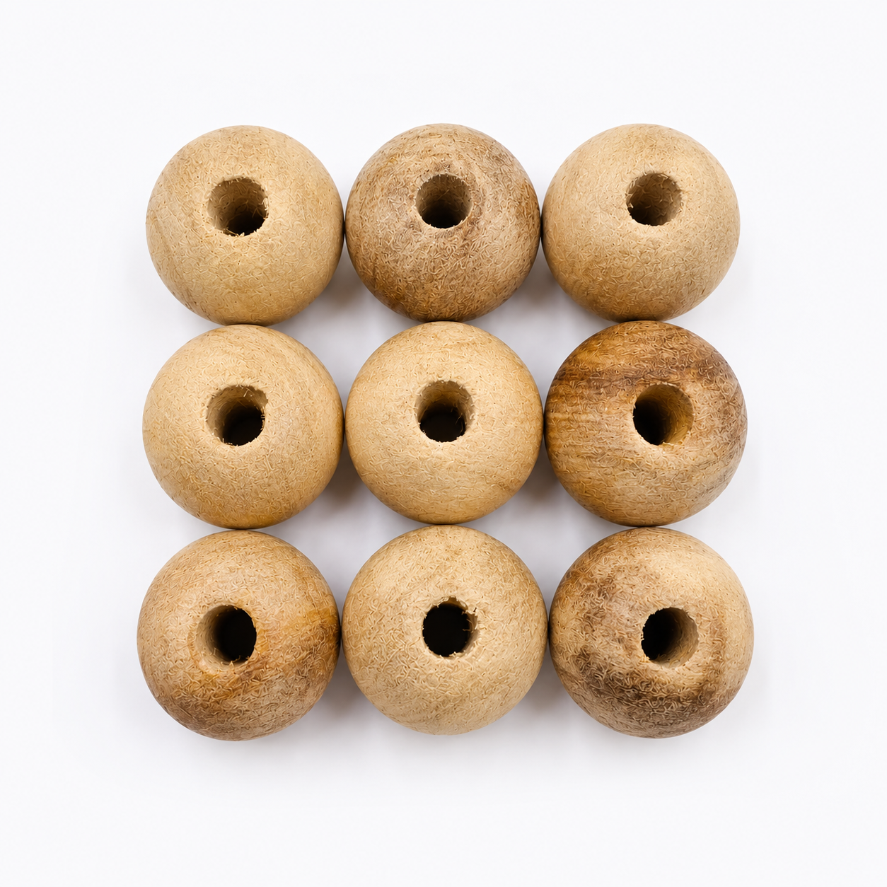 Natural Wooden Beads for Macrame ( Pack of 20)