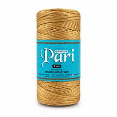 3mm Knitted| Zari Outside Hollow inside| Golden| 1Kg