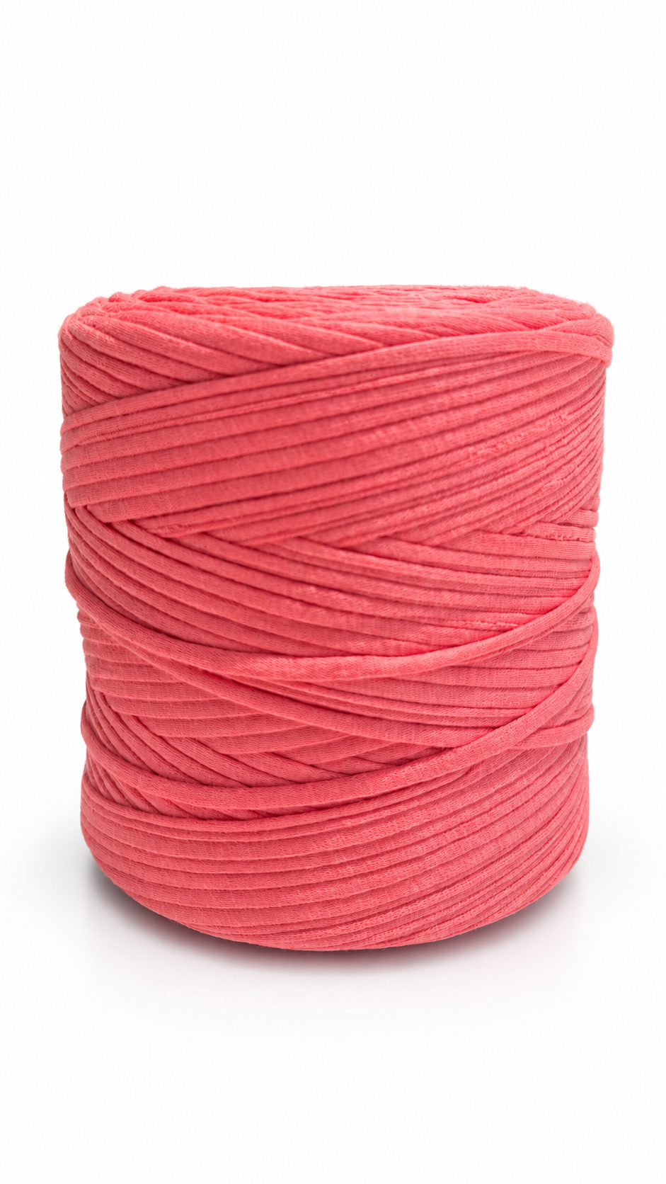 Soft TShirt Yarn Roll | 500grams | No. 34 Baby Orange Color | Perfect for Macramé, Crochet & DIY Projects