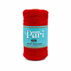 3mm Braided Polyester Cords | Red | 200-250 Metres | 1kg Spool