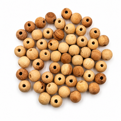 Natural Wooden Beads for Macrame ( Pack of 20)