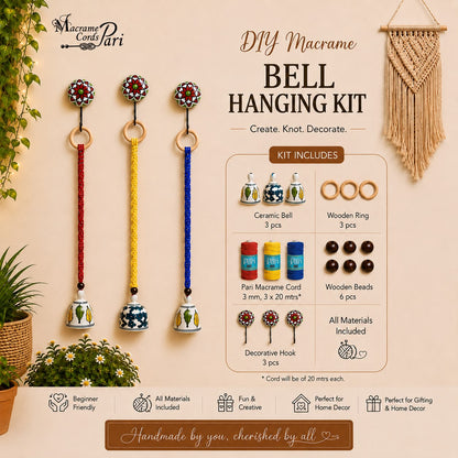 DIY Wall Hanging Bells Kit - Set of 3