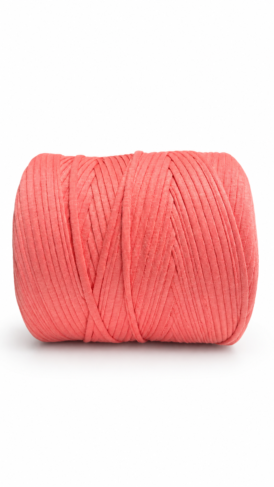 Soft TShirt Yarn Roll | 500grams | No. 34 Baby Orange Color | Perfect for Macramé, Crochet & DIY Projects