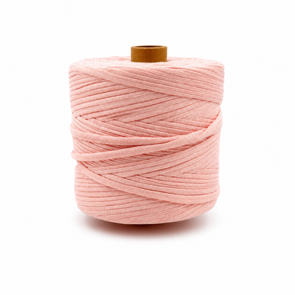 Soft TShirt Yarn Roll | 500grams | Baby pink color | Perfect for Macramé, Crochet & DIY Projects