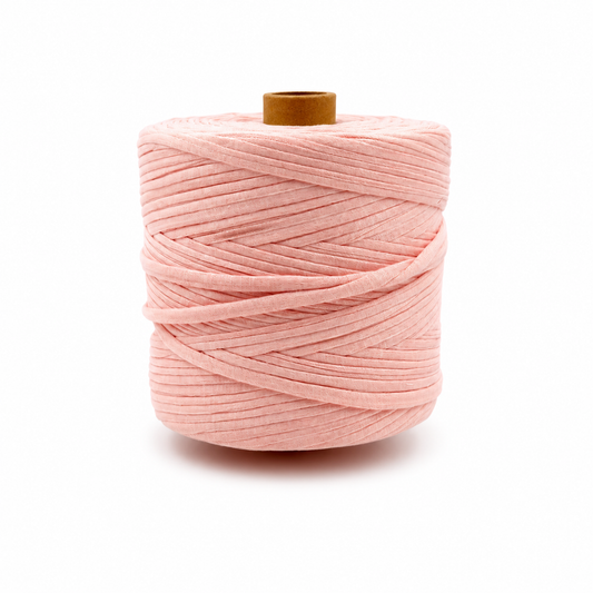 Soft TShirt Yarn Roll | 500grams | Baby Orange color | Perfect for Macramé, Crochet & DIY Projects