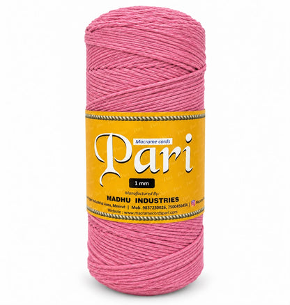 1mm Single Strand | Pink | 750 Metres | 1kg Spool | Cotton |No 33