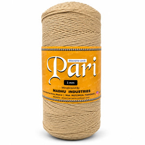 1mm Single Strand | Beige | 750 Metres | 1kg Spool | Cotton |No 30
