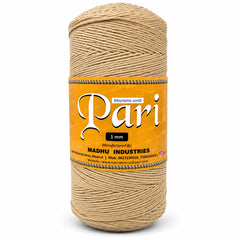 1mm Single Strand | Beige | 750 Metres | 1kg Spool | Cotton |No 30