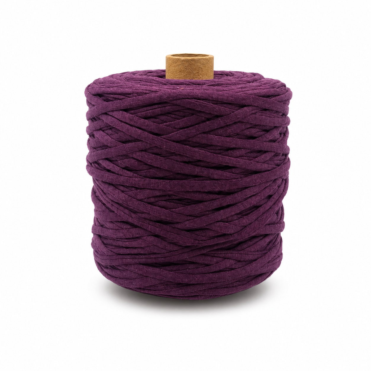 Soft TShirt Yarn Roll | 500grams | Reddish Purple Color | Perfect for Macramé, Crochet & DIY Projects