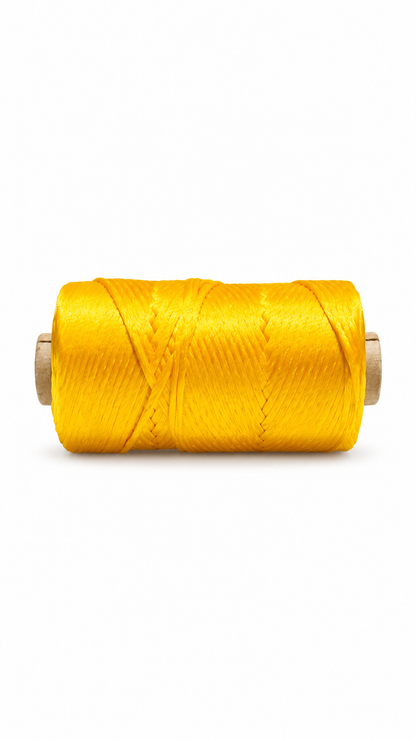 Malai Dori | Yellow Colour | Shiny Decorative Cord | Spool