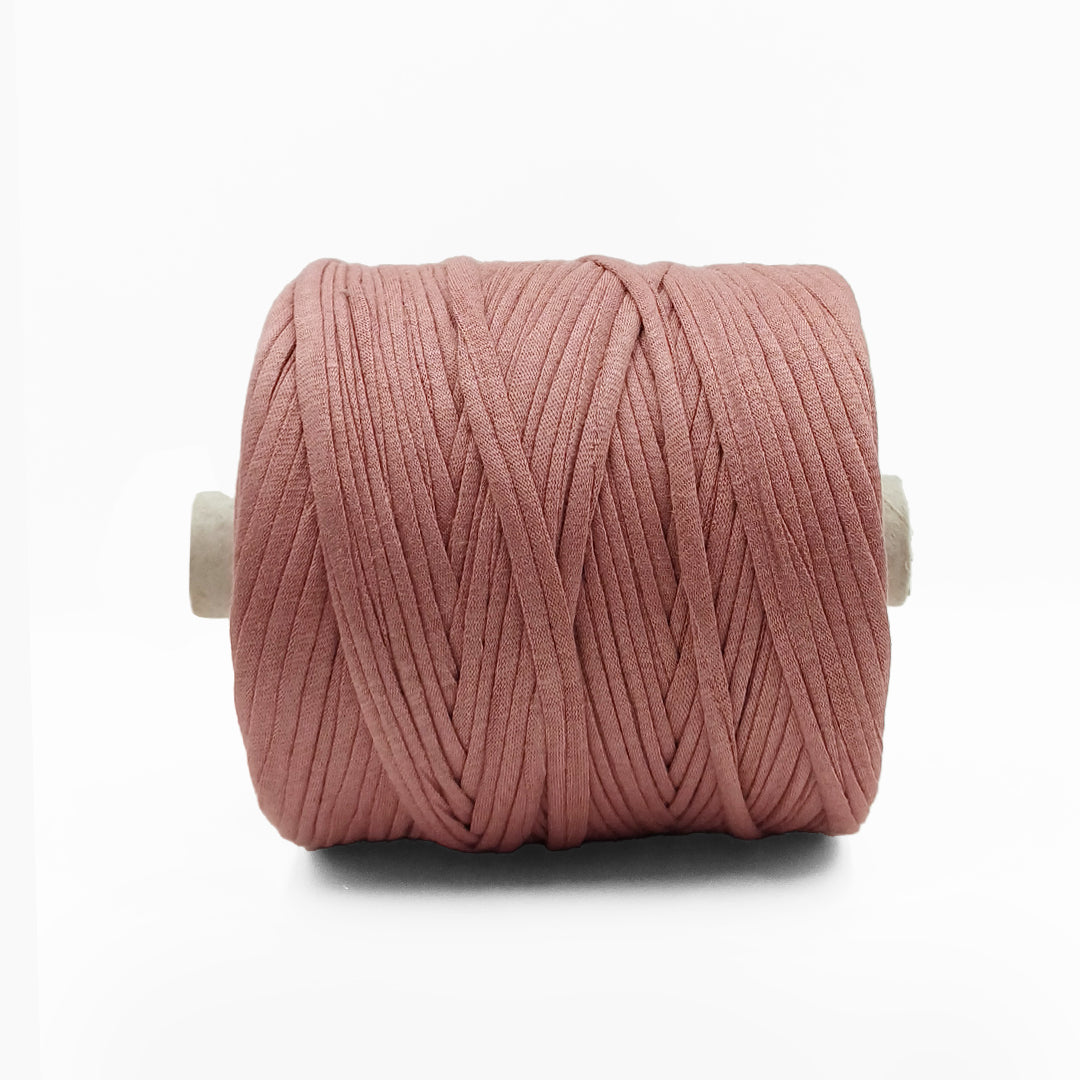 Soft TShirt Yarn Roll | 500grams | Peach Color | Perfect for Macramé, Crochet & DIY Projects