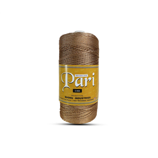 1mm Twisted 3ply Metallic / Zari Cords | Copper | Approx 750 - 800 Metres | 1kg Spool